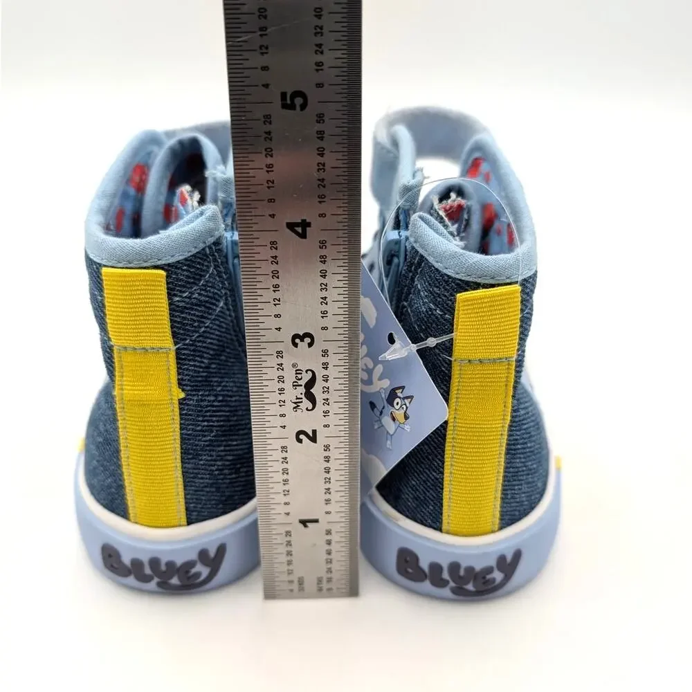 Ground Up Bluey High Top Sneakers Shoes Round Toe Kids' Blue Size US10 EU27